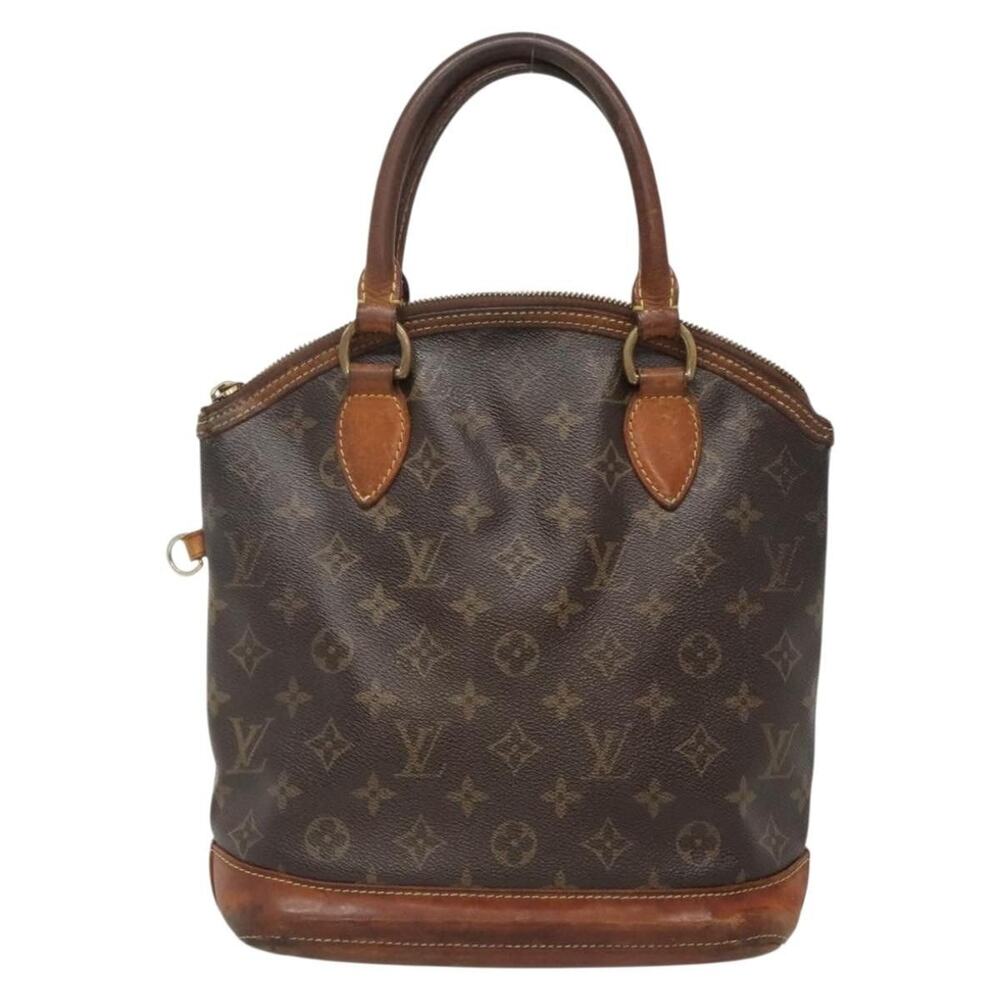 Louis Vuitton Monogram Lockit Handbag Brown